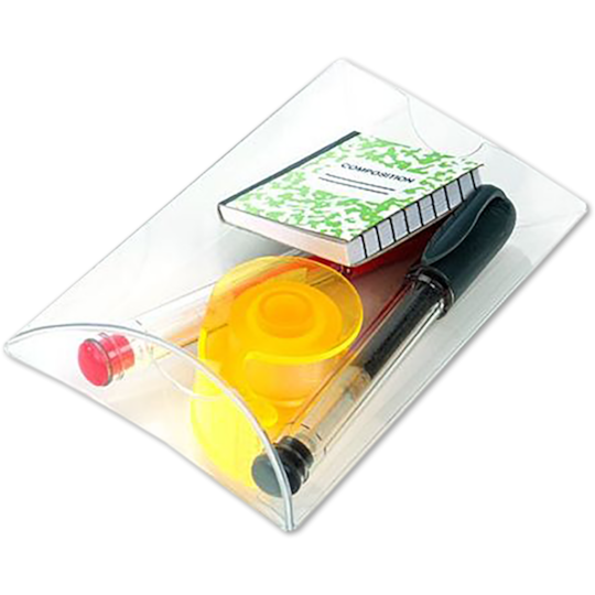 JAM Paper Clear Pillow Boxes